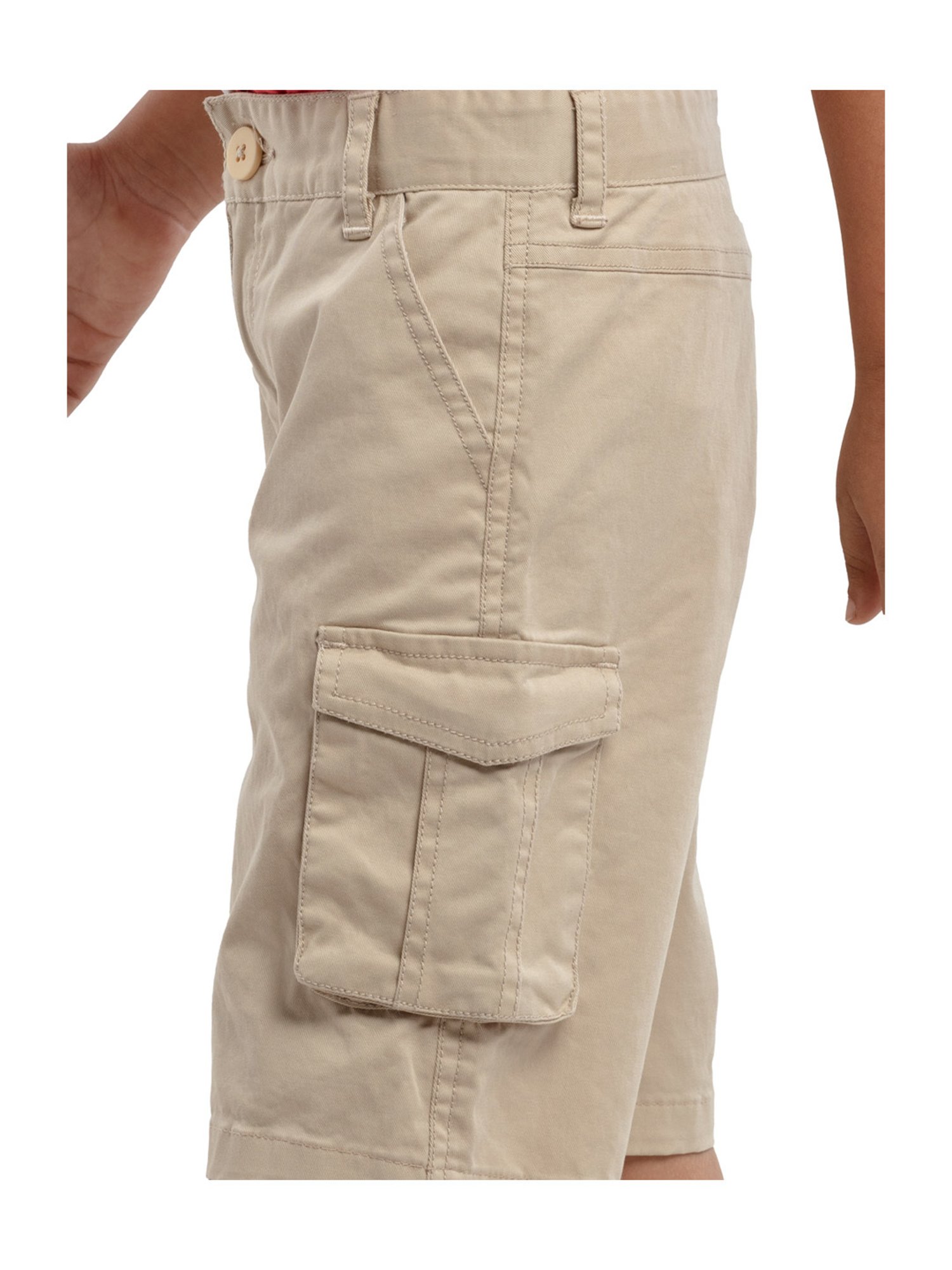 Under Fourteen Only Kids Khaki Regular Fit Shorts