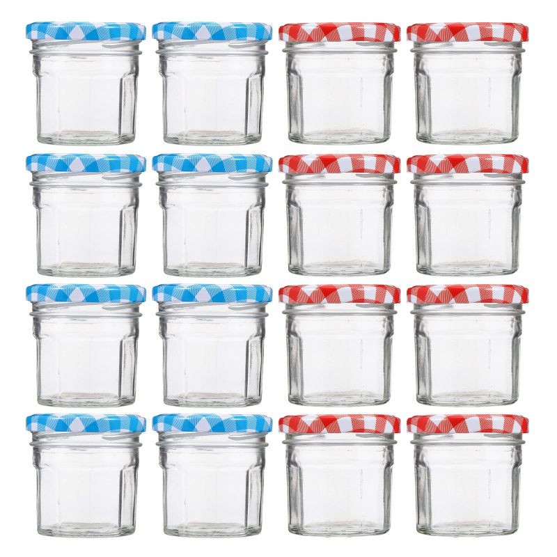 12pcs Glass Jam Honey Storage Jars Pickles Sealed Containers with Lid (100ML)