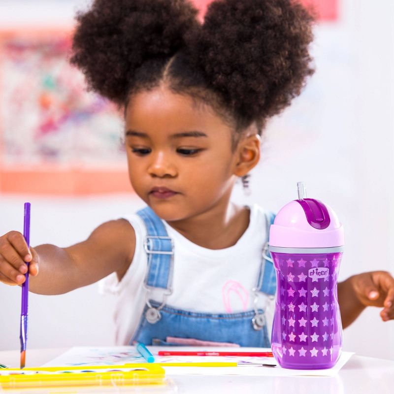 Chicco Insulated Flip-Top Straw Cup - 9oz 12m+ Pink