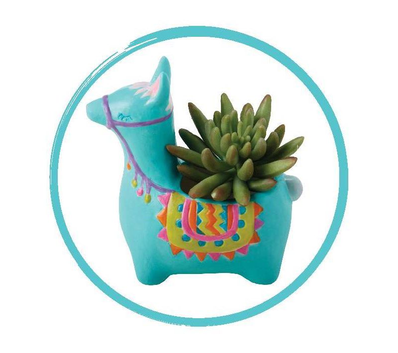 Ceramic Llama Flower Pot Kit - Modern Wonder