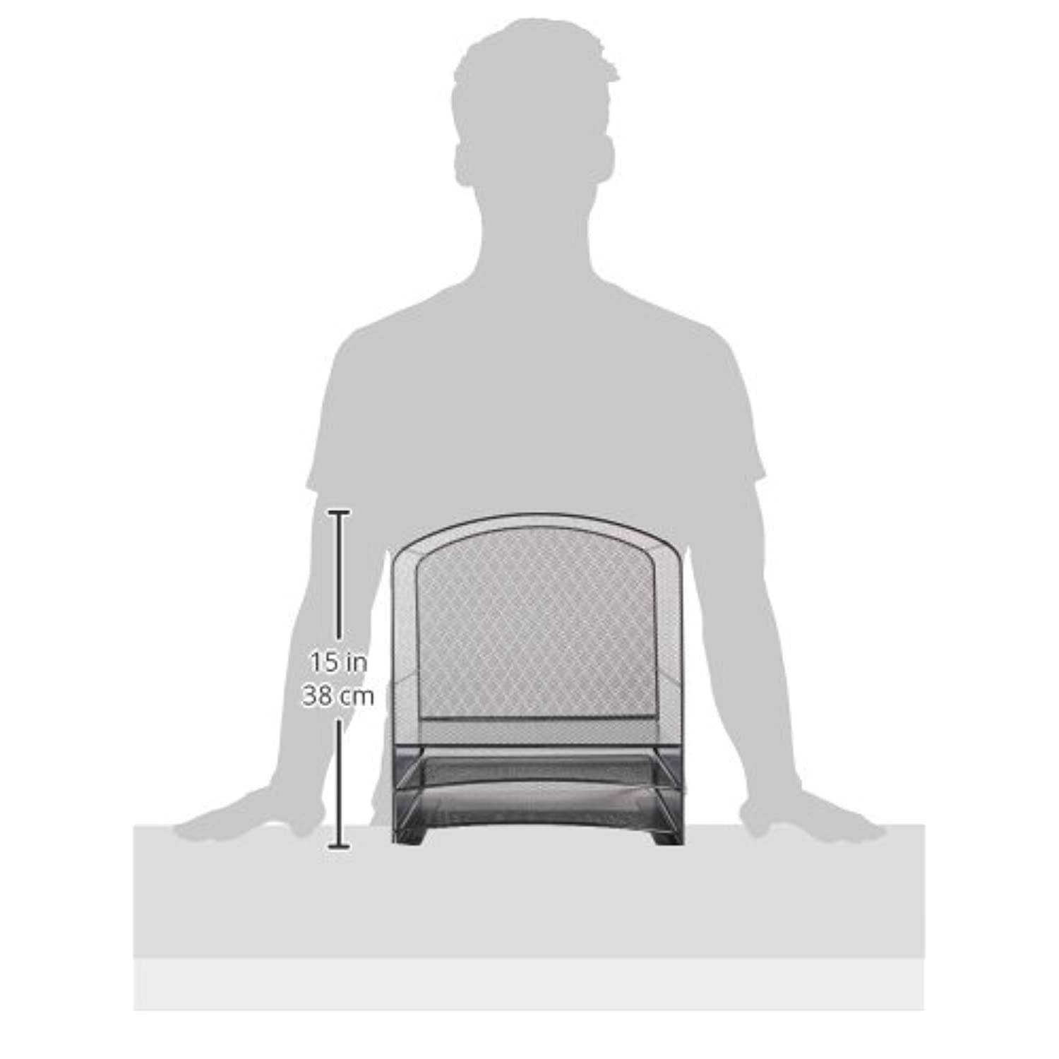 Safco Products 3260BL Onyx Mesh Hanging File with 2 Horizontal Sorters, Black