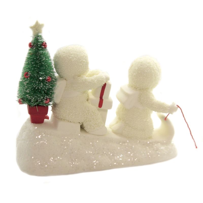 Dept 56 Snowbabies 5.5" Santa's Helpers Christmas Sled  -  Decorative Figurines