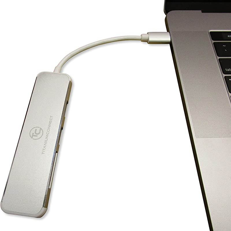 USB C to HDMI - 5 in 1 Adapter - for Flash Drive, SD, Micro Sandisk, and Display - Use with Chromebook 4k Video Using hi-Speed up to 5 gigabit