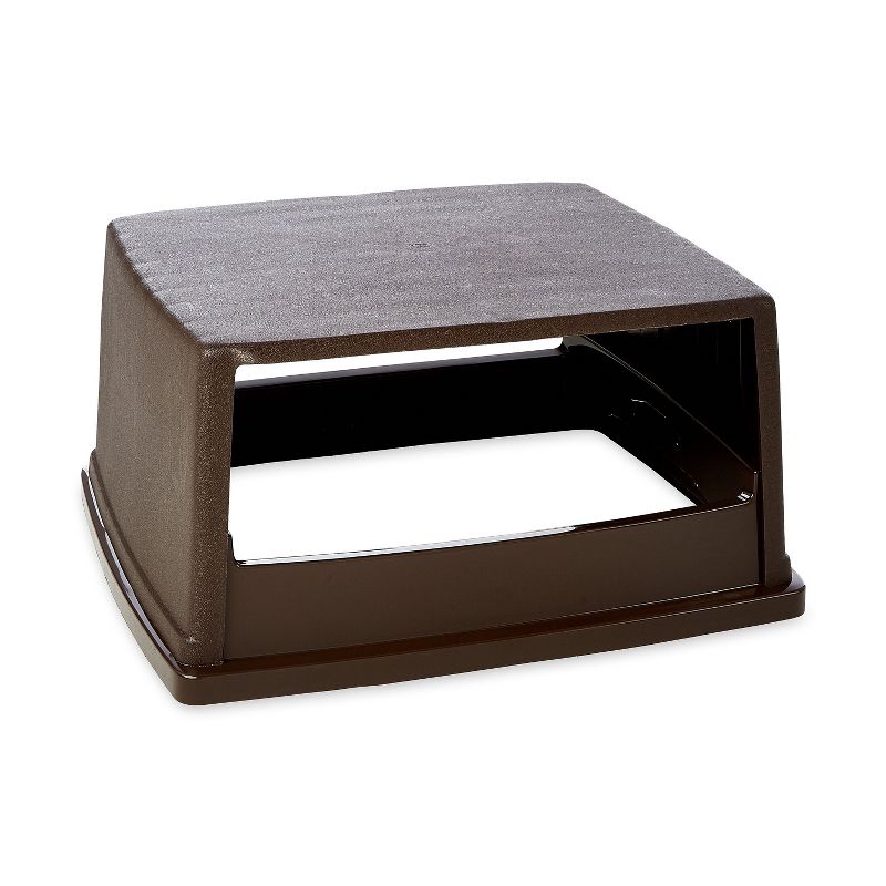 Safco At-Your-Disposal Recycling Center Polyethylene Three 28gal Bins Black 9798BL