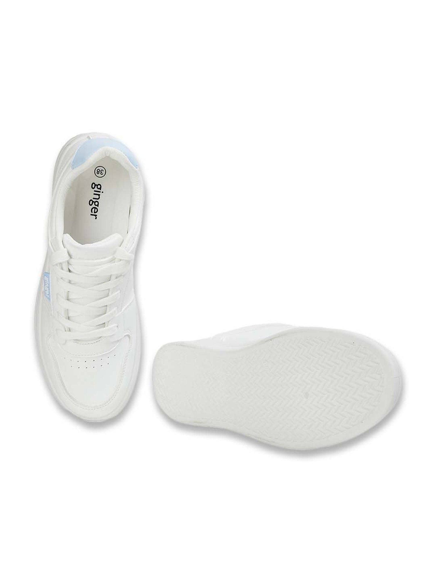 Ginger by Lifestyle Women's White Sneakers