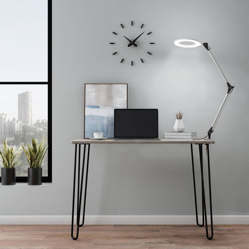 Swing Arm Architect Task Lamp with Clamp (Includes LED Light Bulb)