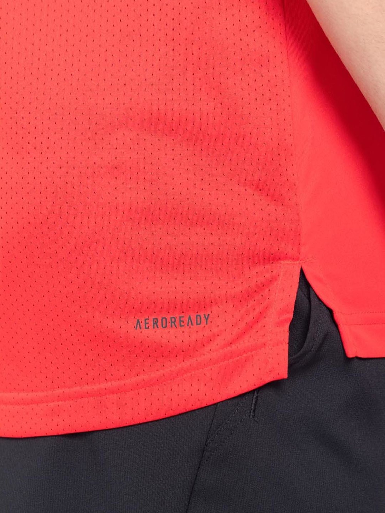 Adidas Bright Red Regular Fit Sports Polo