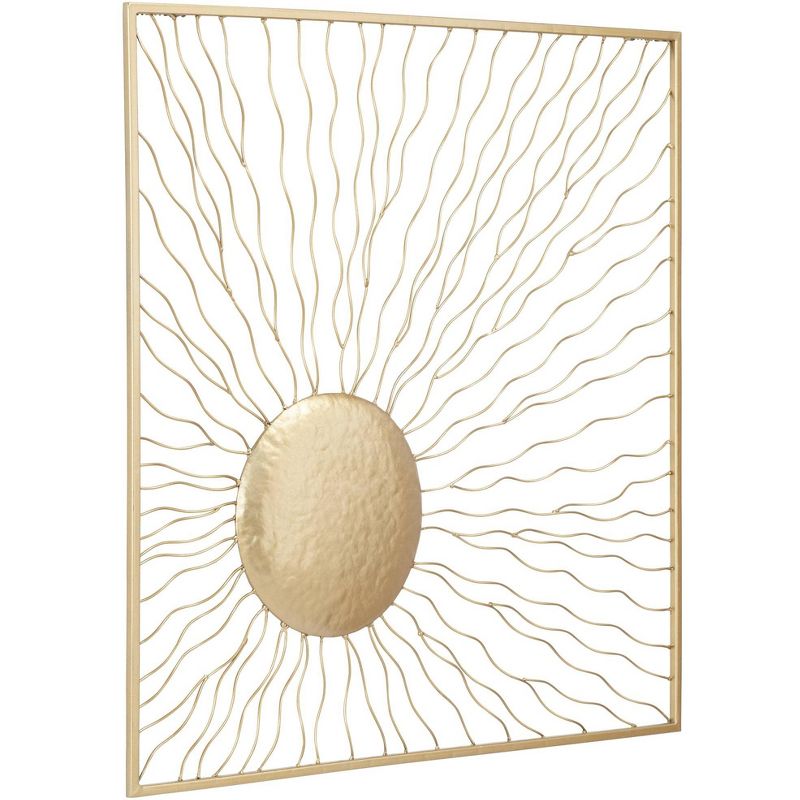 Newhill Designs Melete Gold Metal 24" Square Wall Art