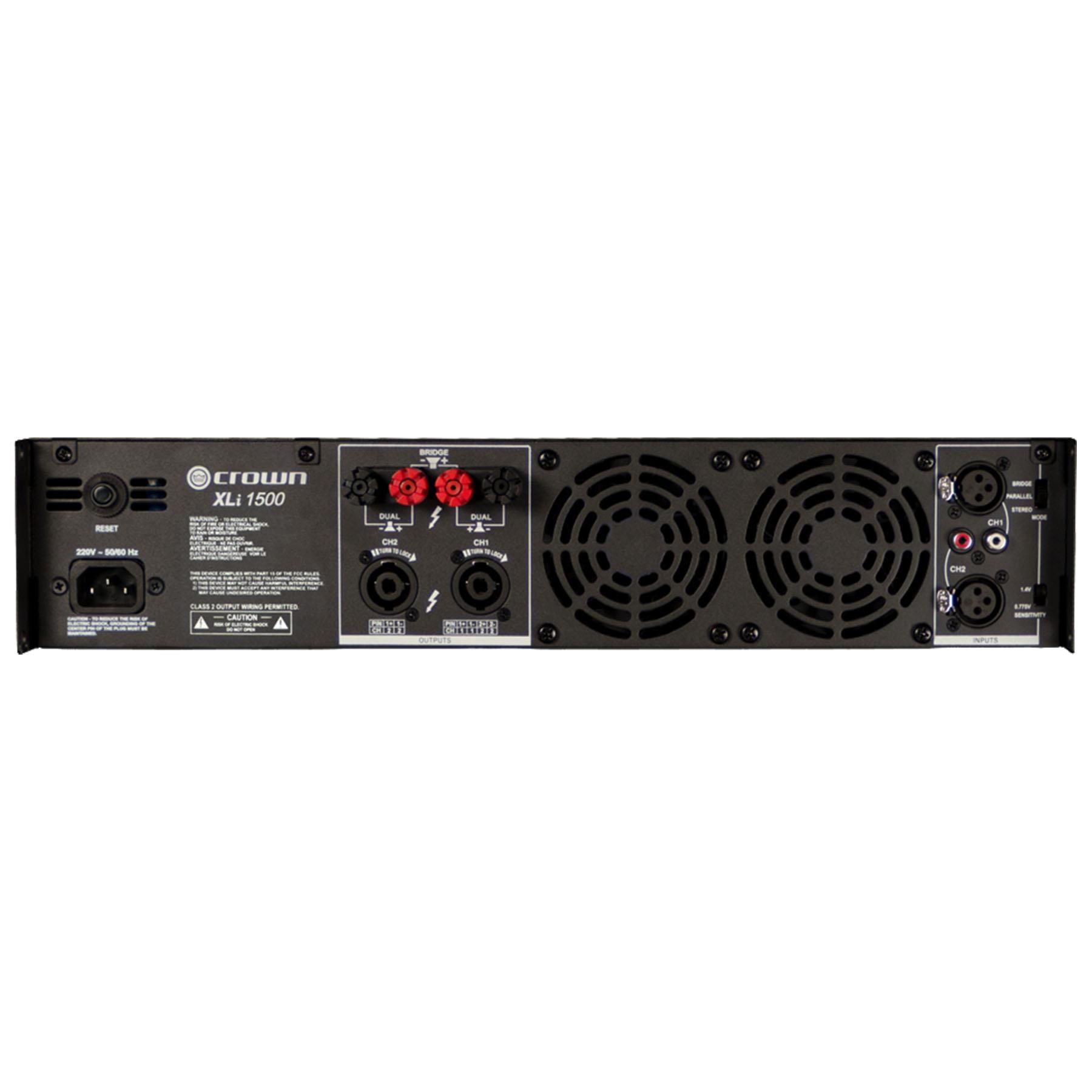 Crown XLI1500 Stereo 2-Channel 900-Watt Power Amplifier