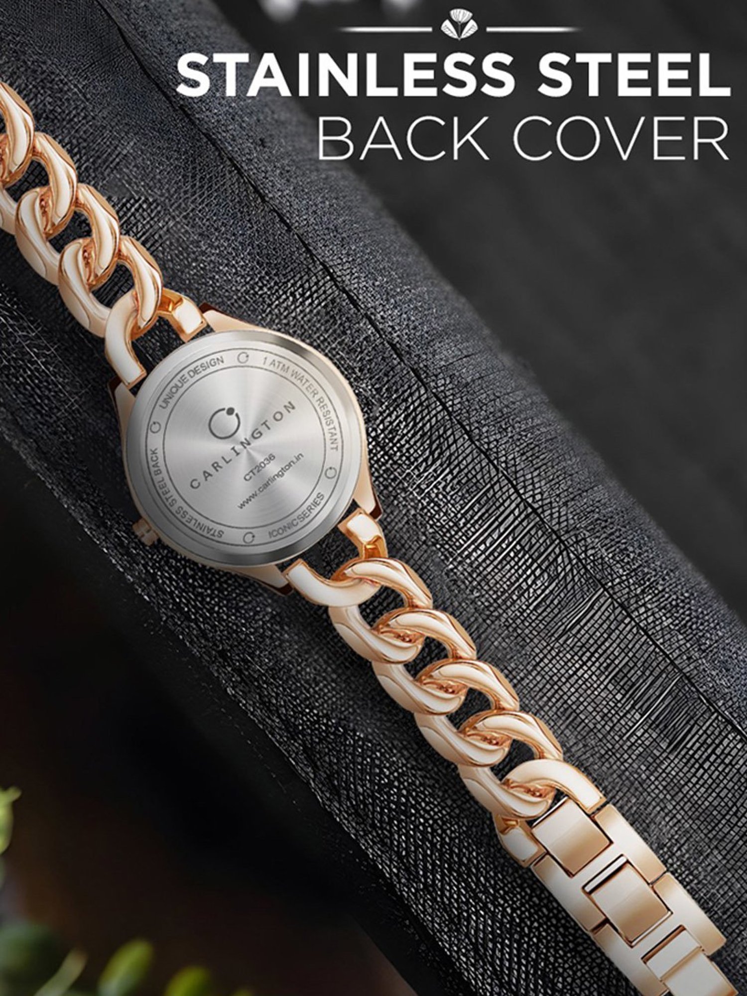 Carlington Iconic 2036 RoseGold Analog Watch for Women