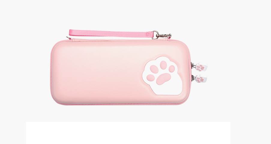 Cute Paw Cute Pouch for Nintendo Switch Bag Travel Carrying Case for Nintendo Switch Lite Games Hard Portable Storage Bag