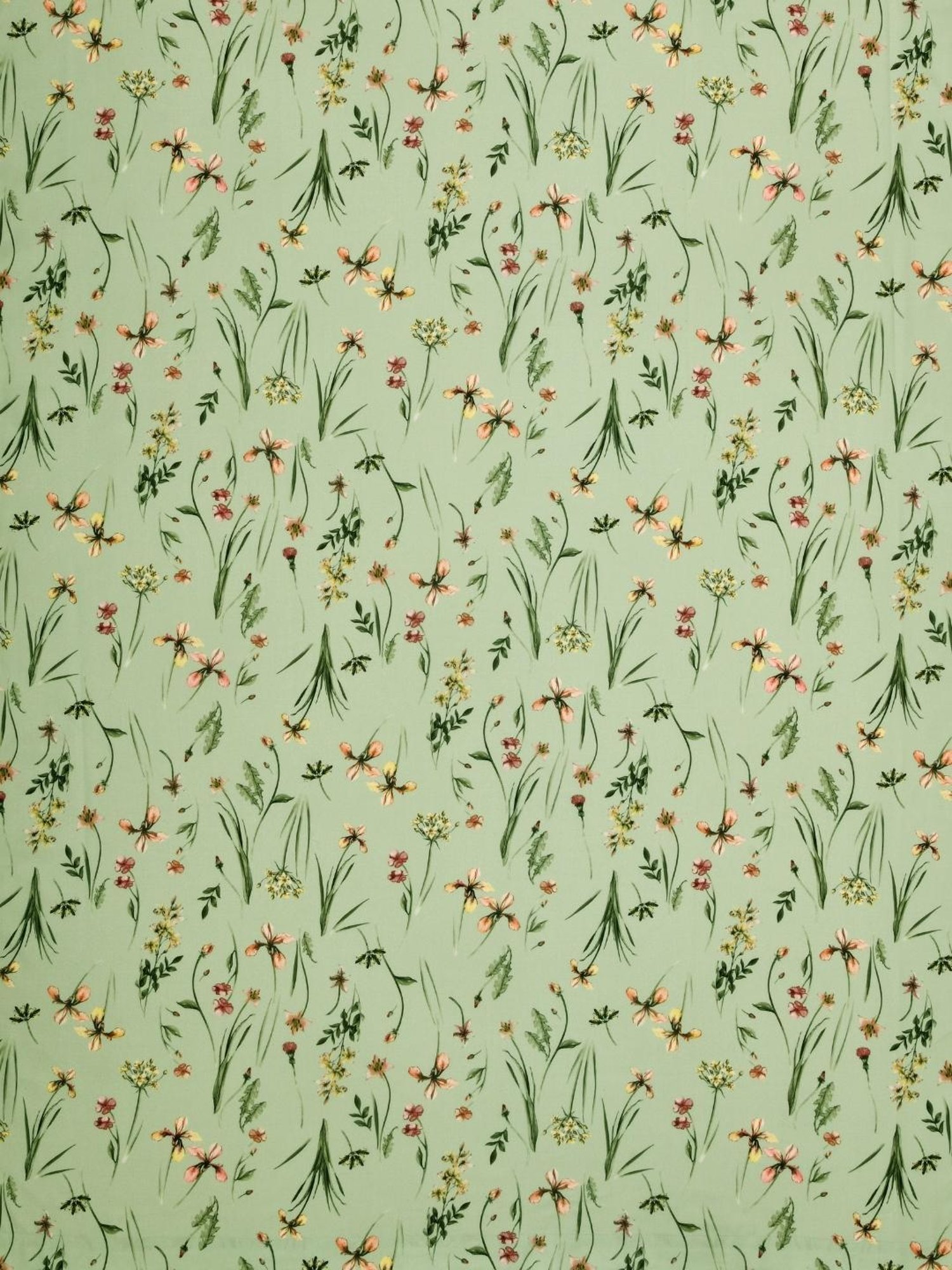 Haus & Kinder Printed Green Polyester 7 FT Door Curtains - Set of 2