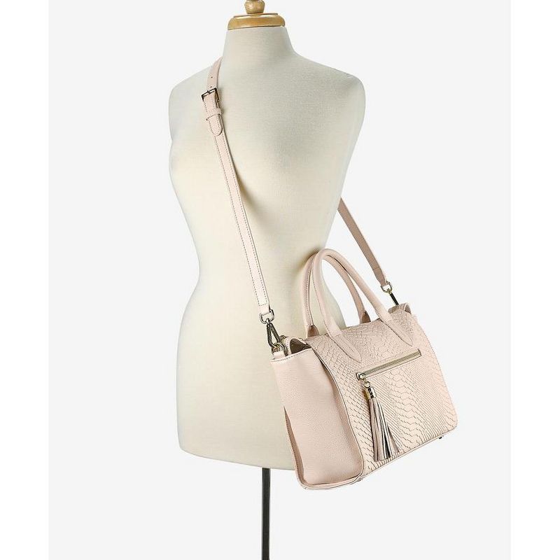 Favore Tan Solid Medium Satchels