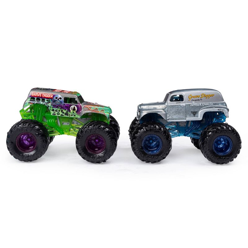 Monster Jam Grave Digger vs Grave Digger 1:64 Scale - 2pk