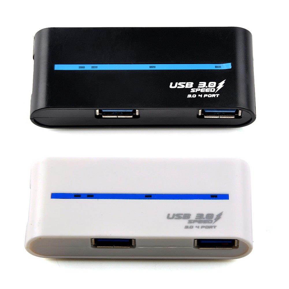 USB 3.0 Hub, Portable SuperSpeed 4 Port USB 3.0 Hub with Built-in Cable , USB Extension Multi-function USB Dock Hot Swapping Support for  Mac, PC, USB Flash Drives and Other Devices