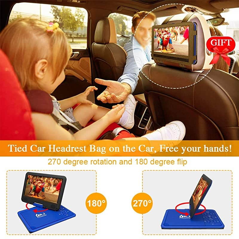 Hard Carrying Travel Storage Case, for DBPOWER 10.5" Portable DVD Player (Black-New Version)