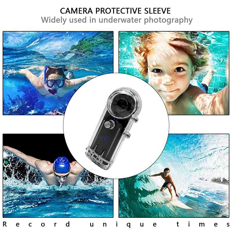 Housing Case for Ricoh Theta Spherical Cameras (V, S & SC) with Underwater Diving 30M Protective Shell Accessories