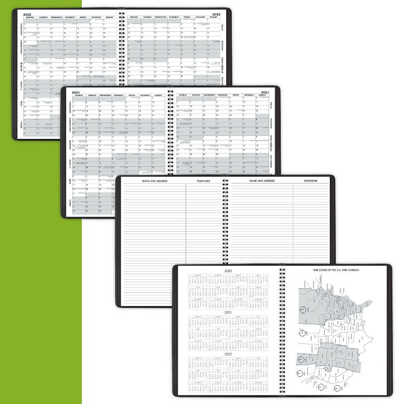 2021-22 Academic Planner 8.5" x 11" Flexible Cover Weekly/Monthly Wirebound Rose - The Home Edit