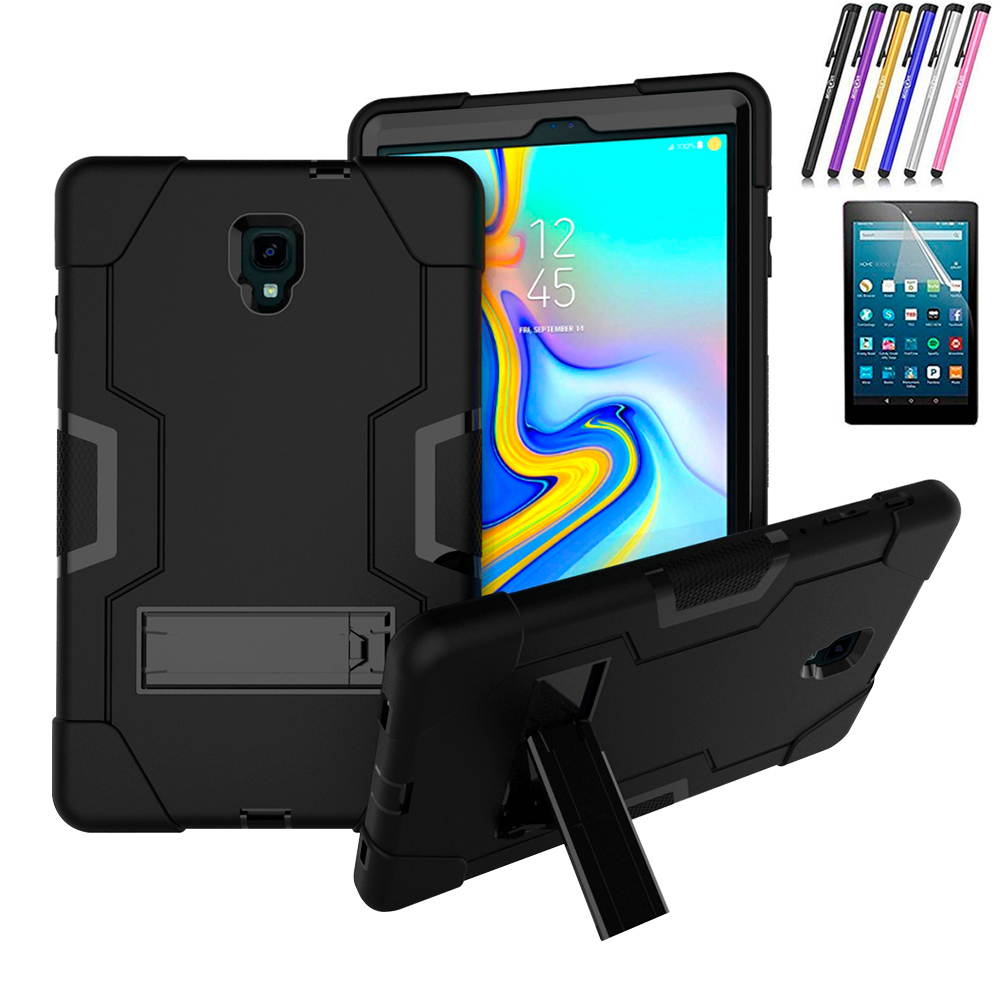 Galaxy Tab A 10.5 2018 Case,Mignova 3 Layer Heavy Duty Hybrid Shockproof Silicone+Hard PC Bumper Full-Body Protective Case Cover with Stand for Samsung Galaxy Tab A 10.5 SM-T590/T595