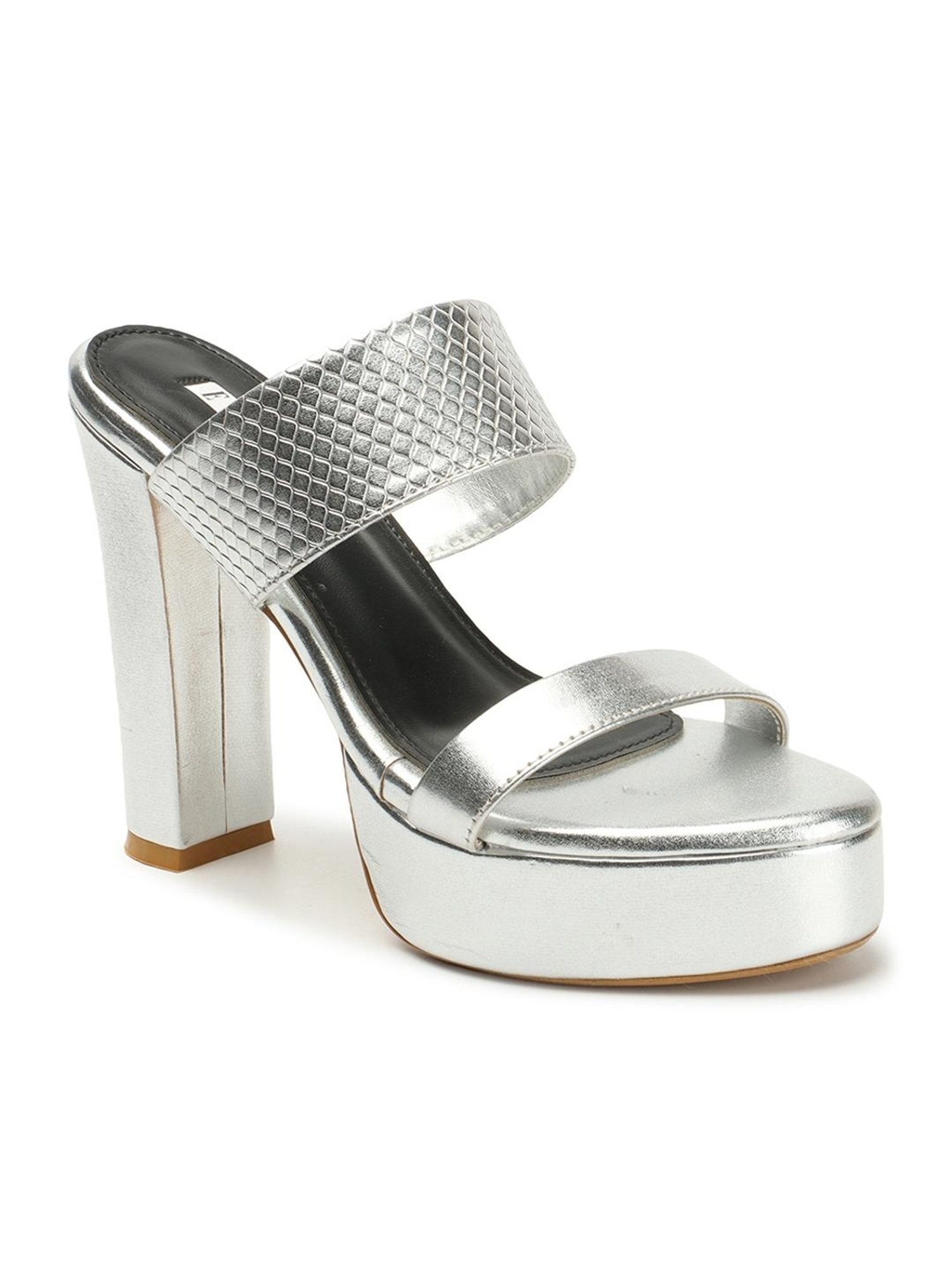 Elle Women's Silver Casual Sandals