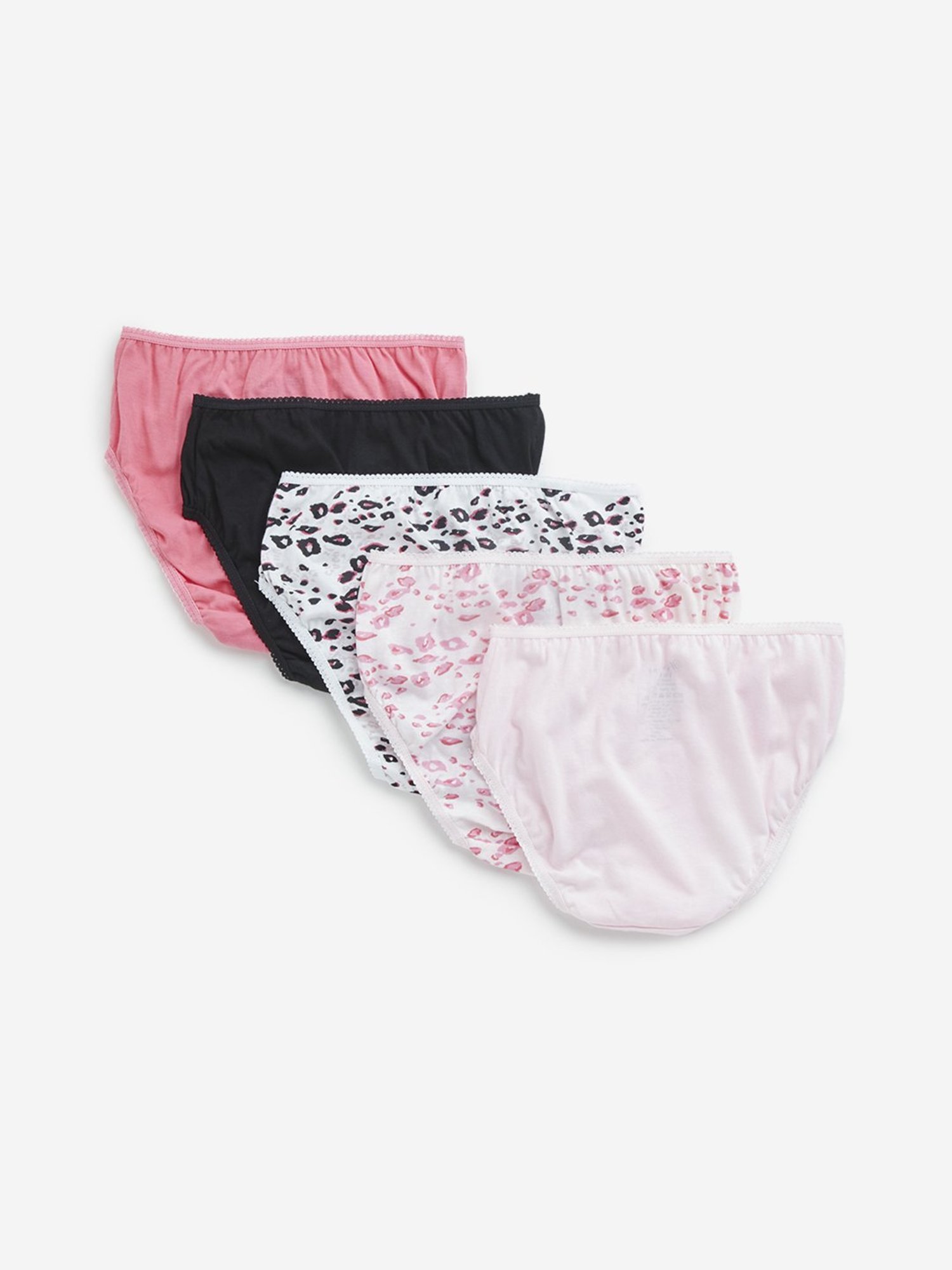 Y&F Kids by Westside Beige Printed Cotton Briefs - Pack of 5