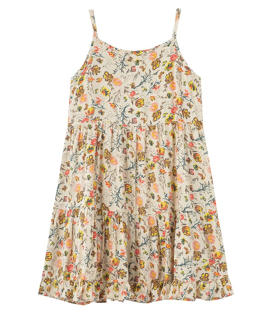Peek Little Girls 2-7 Lessie Print Tiered Dress