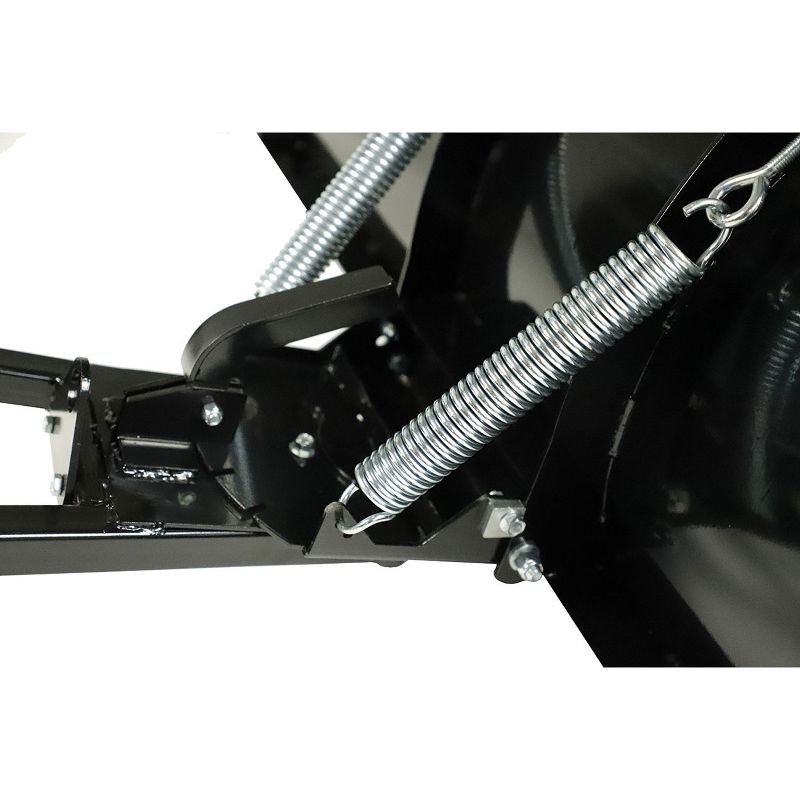 MotoAlliance Denali UTV 72 Inch Universal Steel Snow Plow Shovel Mount Attachment Kit with Adjustable Angle and Height Adjustable Skid Feet