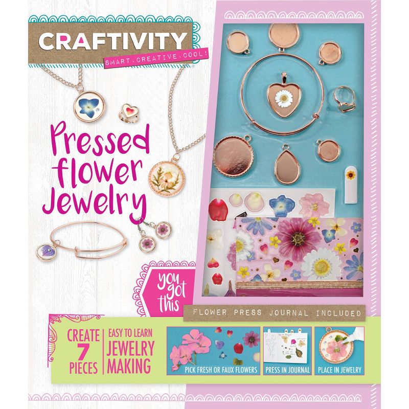 Craftivity Pressed Flower Jewelry Craft Kit - Faber-Castell