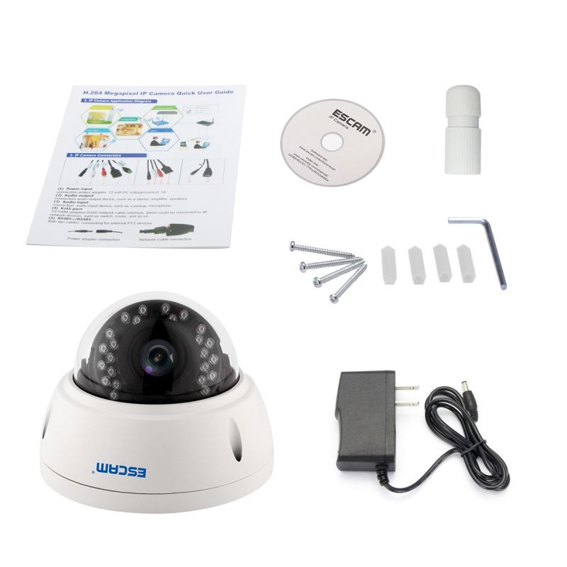 ESCAM QD420 IP Network Camera 4MP H.265 Surveillance Camera Onvif Security CCTV Dome Camera