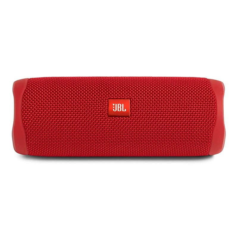 Flip 5 Waterproof Portable Wireless Bluetooth Speaker Bundle with divvi Protective Hardshell Case Red