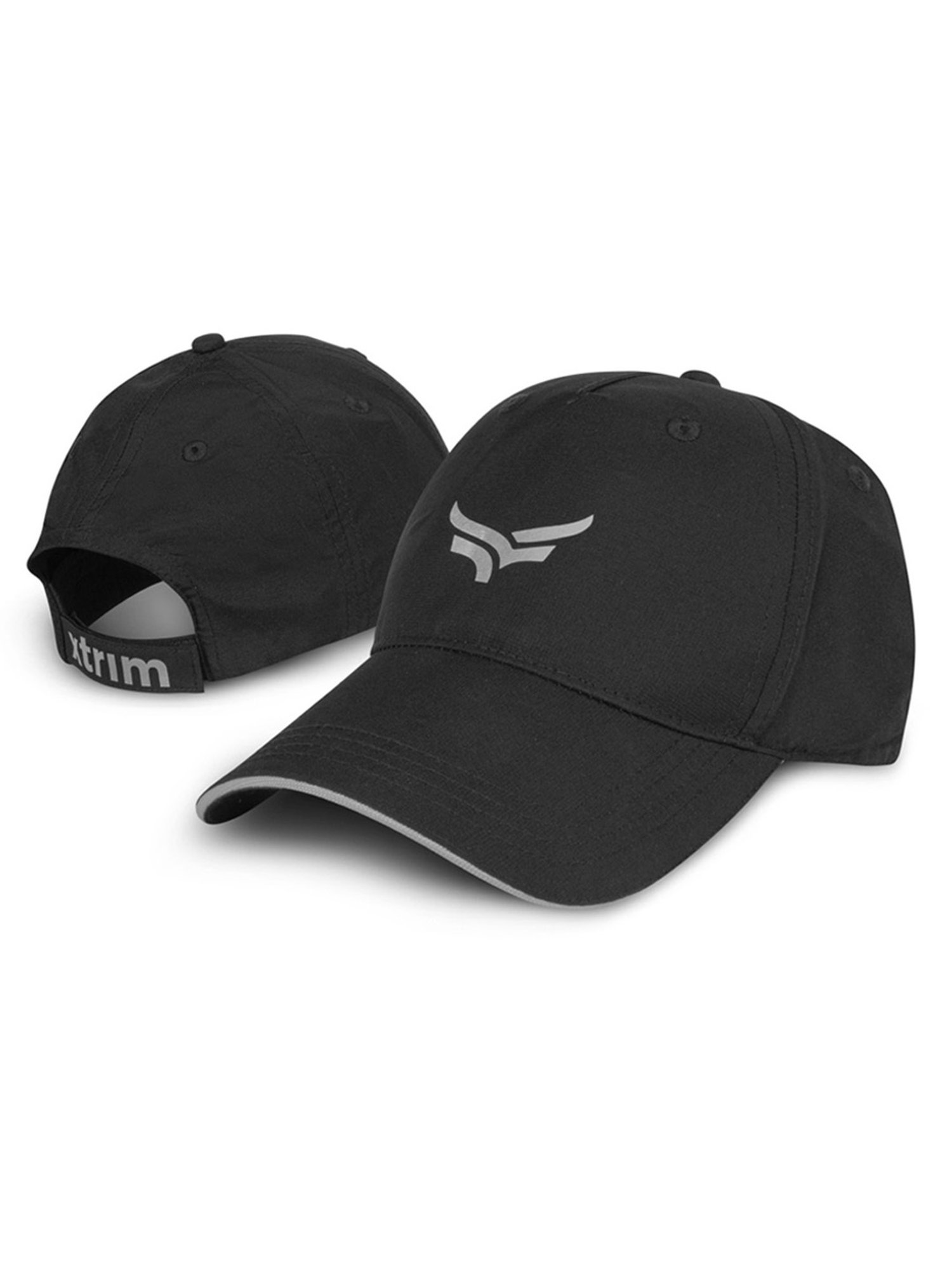 Xtrim Head Caps with Adjustable Strap (Black) Size - Free Size