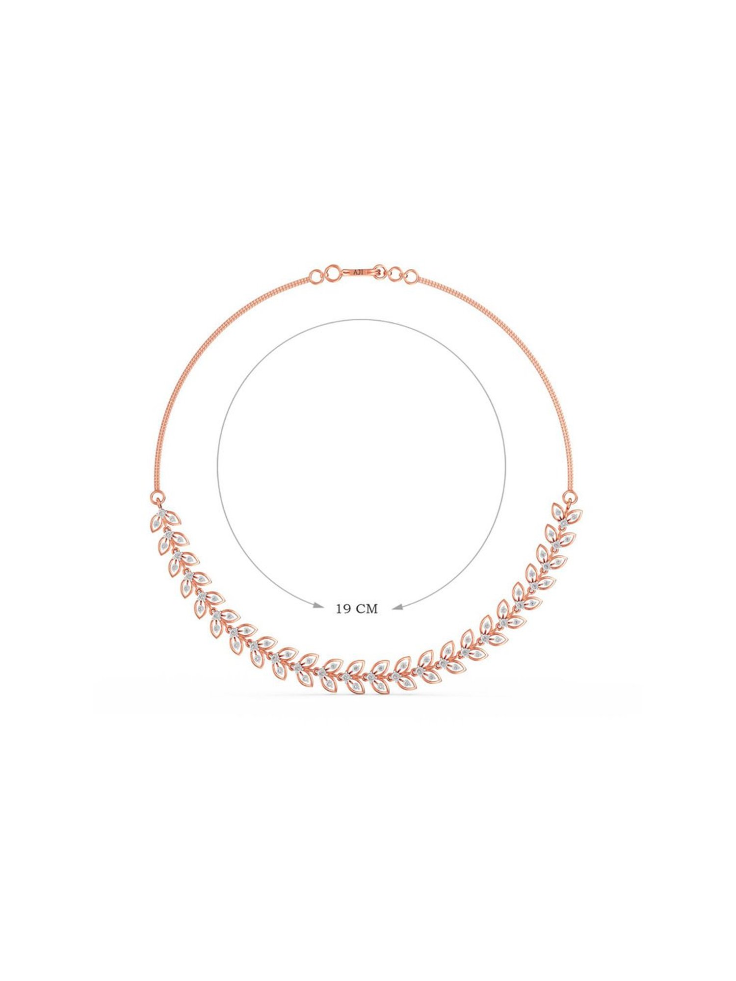 Mia by Tanishq 14 Karat Yellow Gold Two to Tango Diamond Necklace