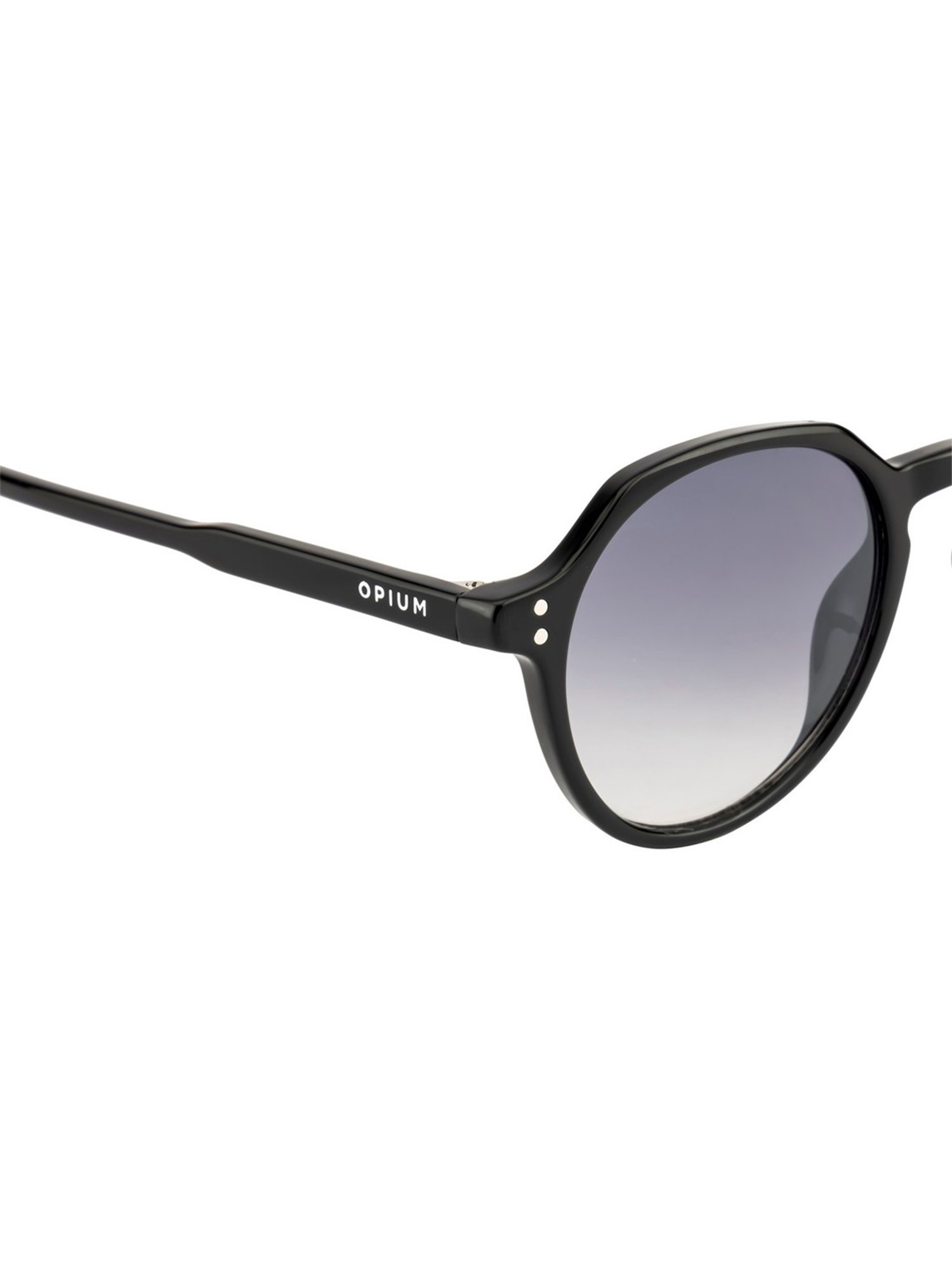 Opium Grey Rectangular Unisex Sunglasses