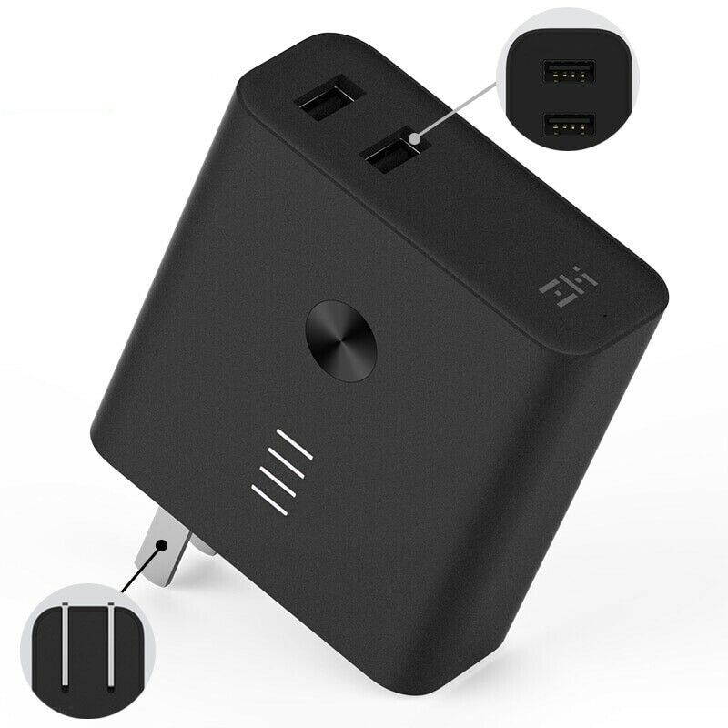 ZMI Portable Charger 6700mAh with Dual USB Wall Charger, Foldable Plug and Quick Charge 3.0, Battery Pack for iPhone, iPad, Android, Samsung Galaxy and More