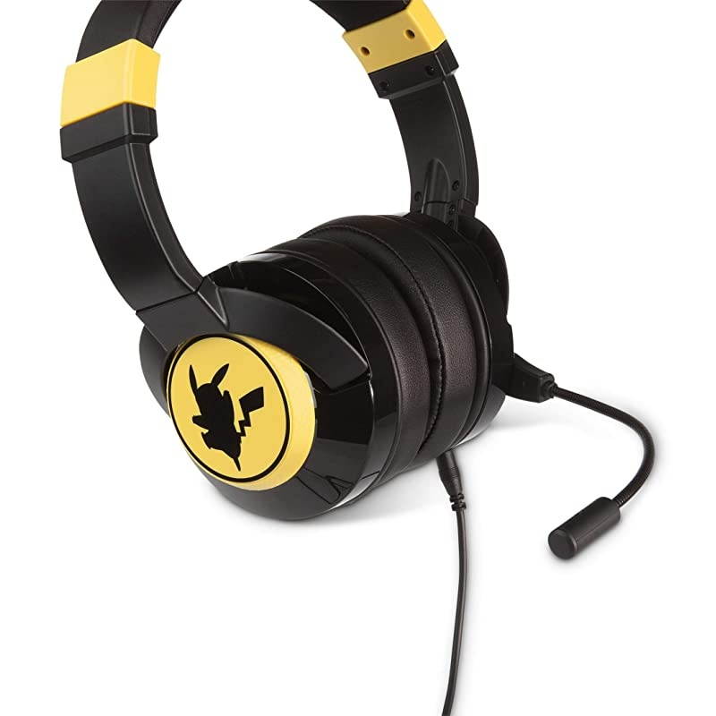Pokemon Wired Gaming Headset Pikachu Silhouette Not Machine Specific