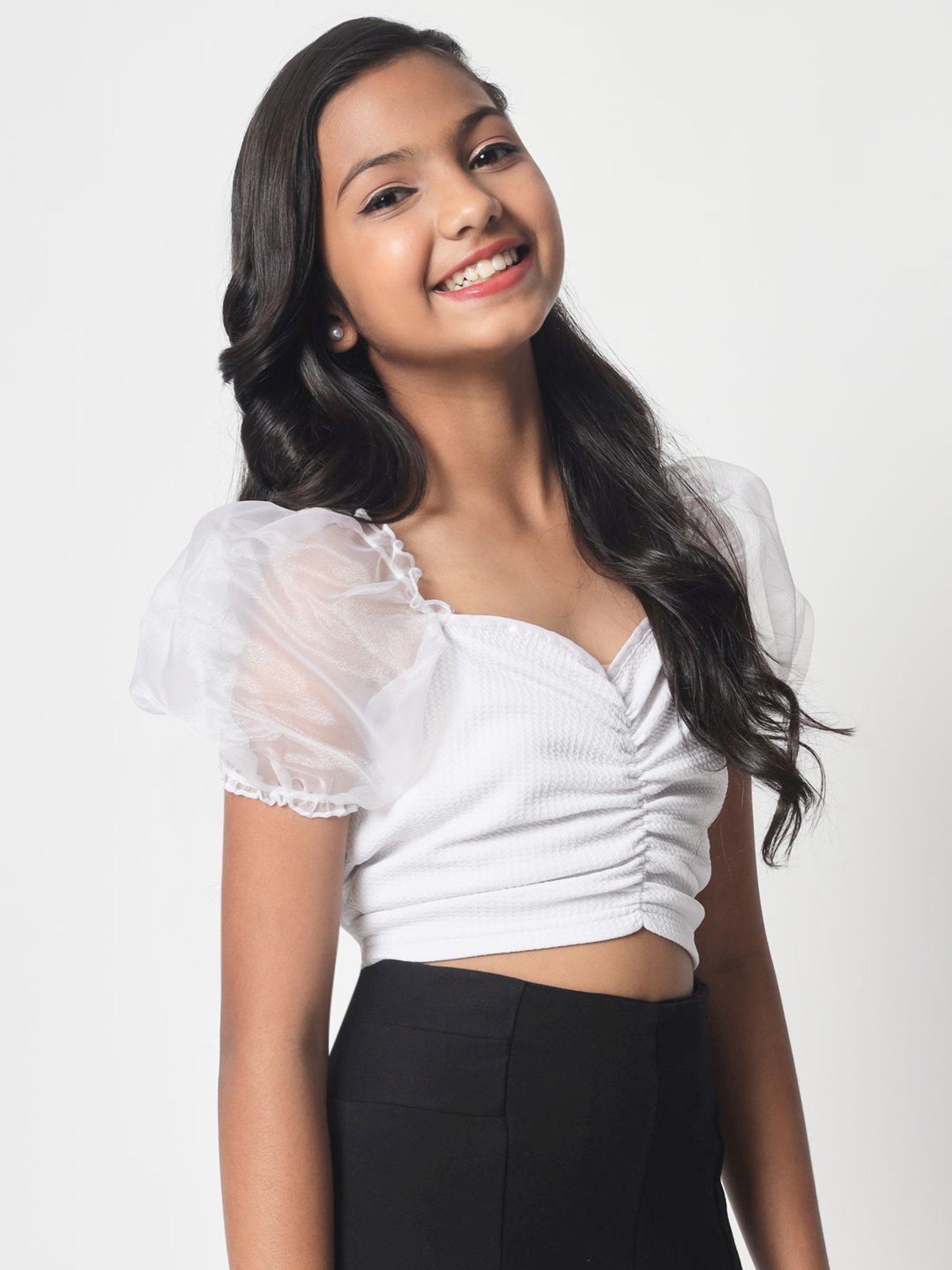 Tiny Girl Kids Pink Solid Top