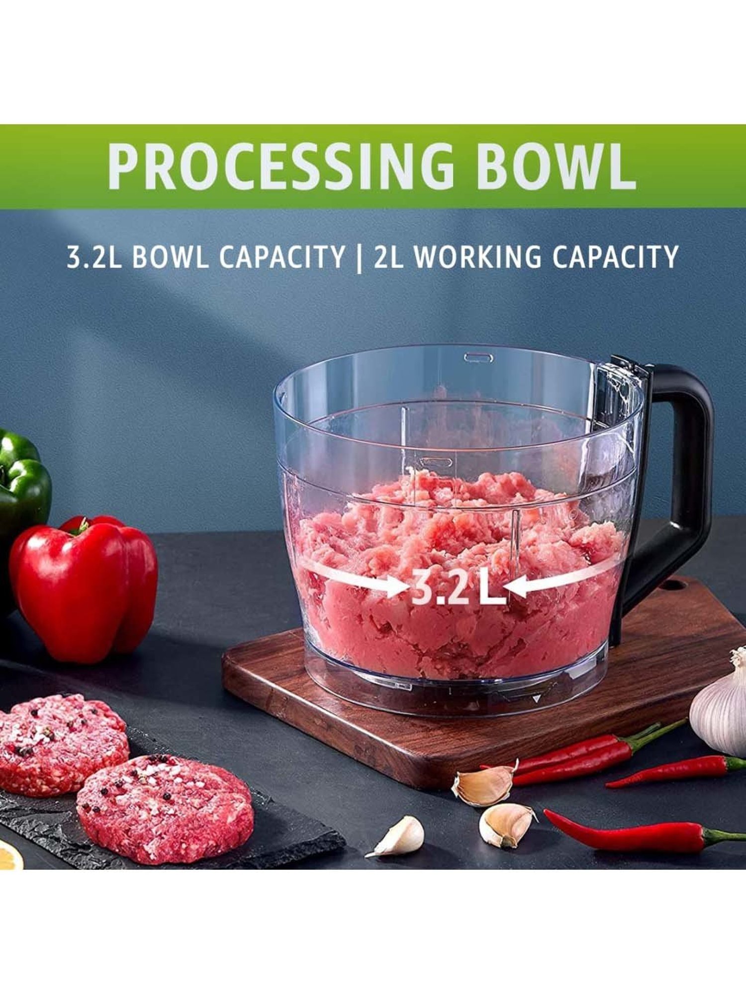 Inalsa 1000W Food Processor