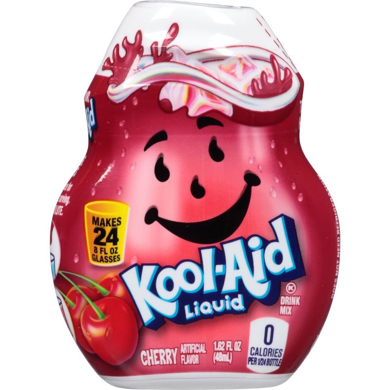 Kool-Aid Cherry Liquid Water Enhancer - 1.62 fl oz Bottle