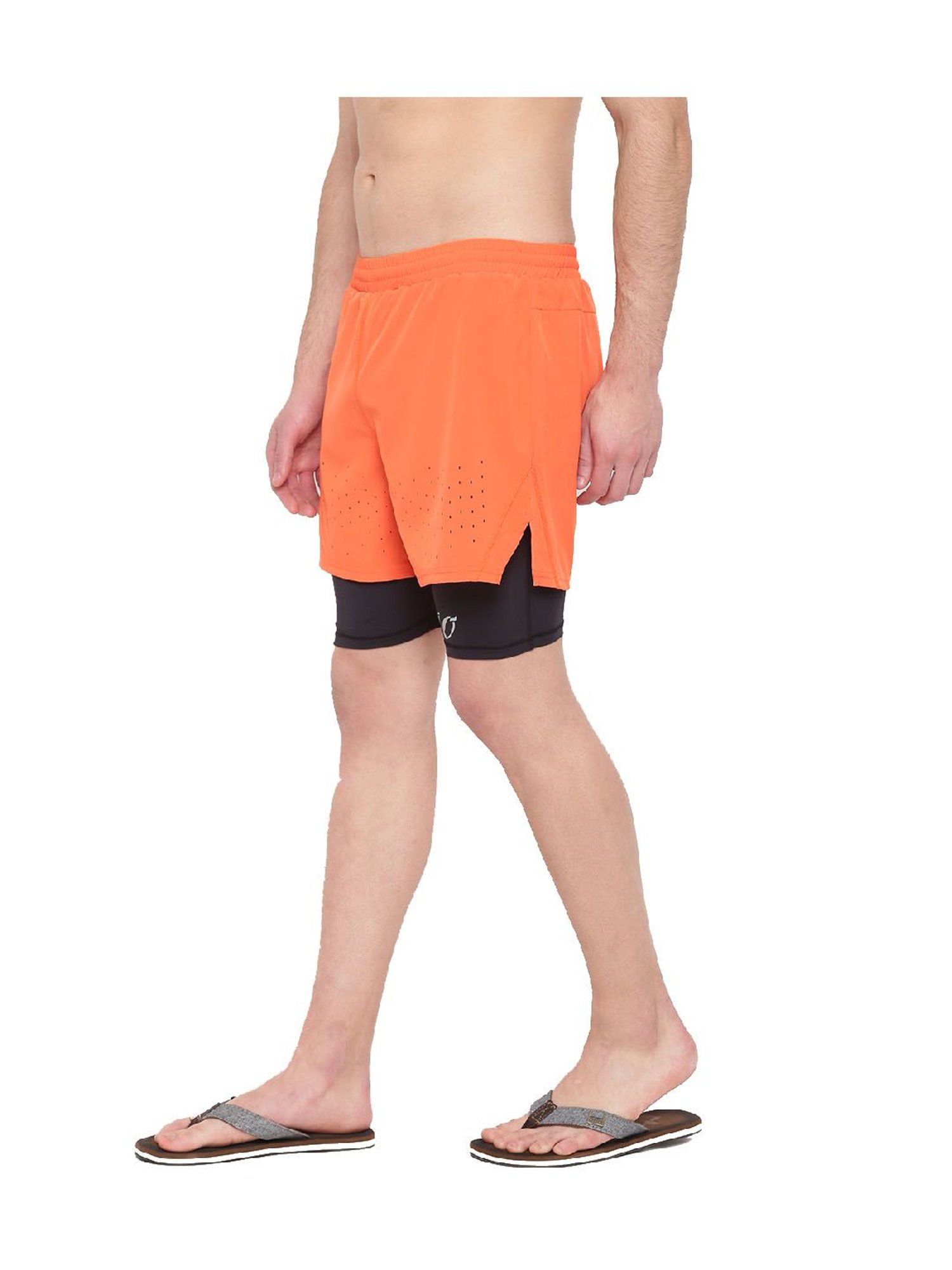 IO Orange Comfort Fit Shorts