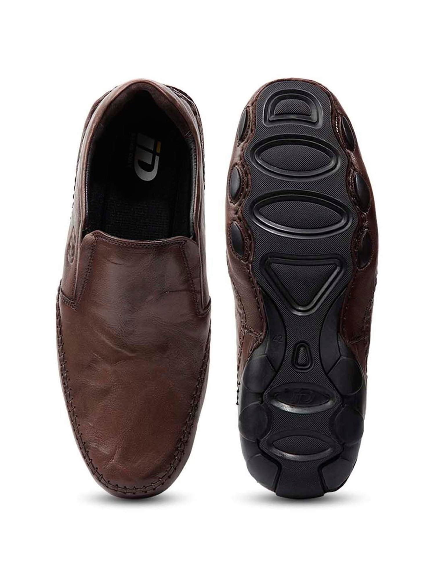 ID Men's Brown Casual Loafers