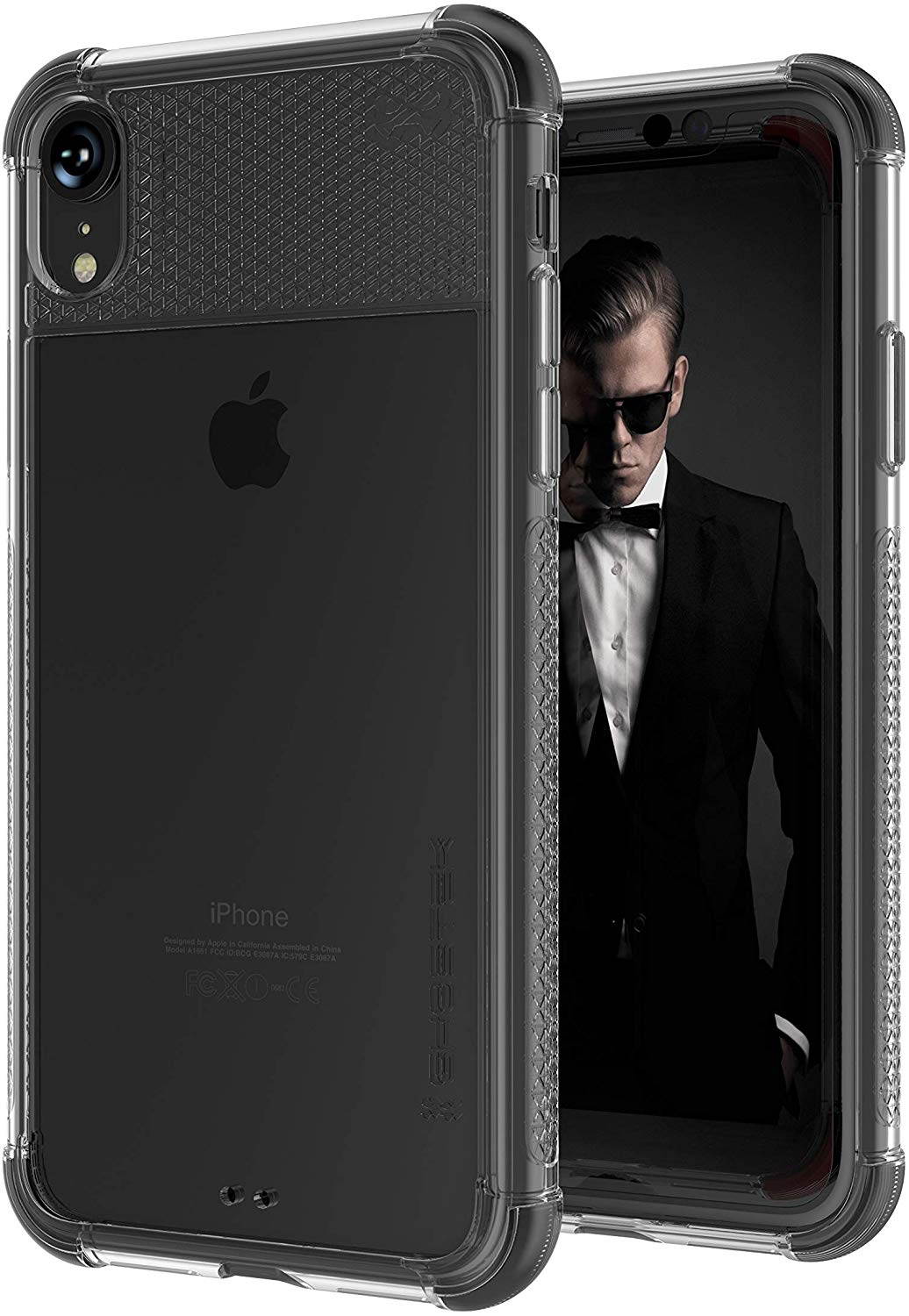 Moshi Vitros Clear Case for iPhone 11 - For Apple iPhone 11 Smartphone - Clear, Raven Black - High Gloss