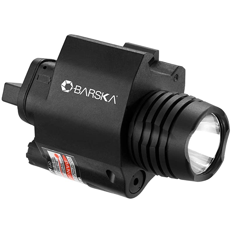 Laser with 200 Lumen Flashlight, Black