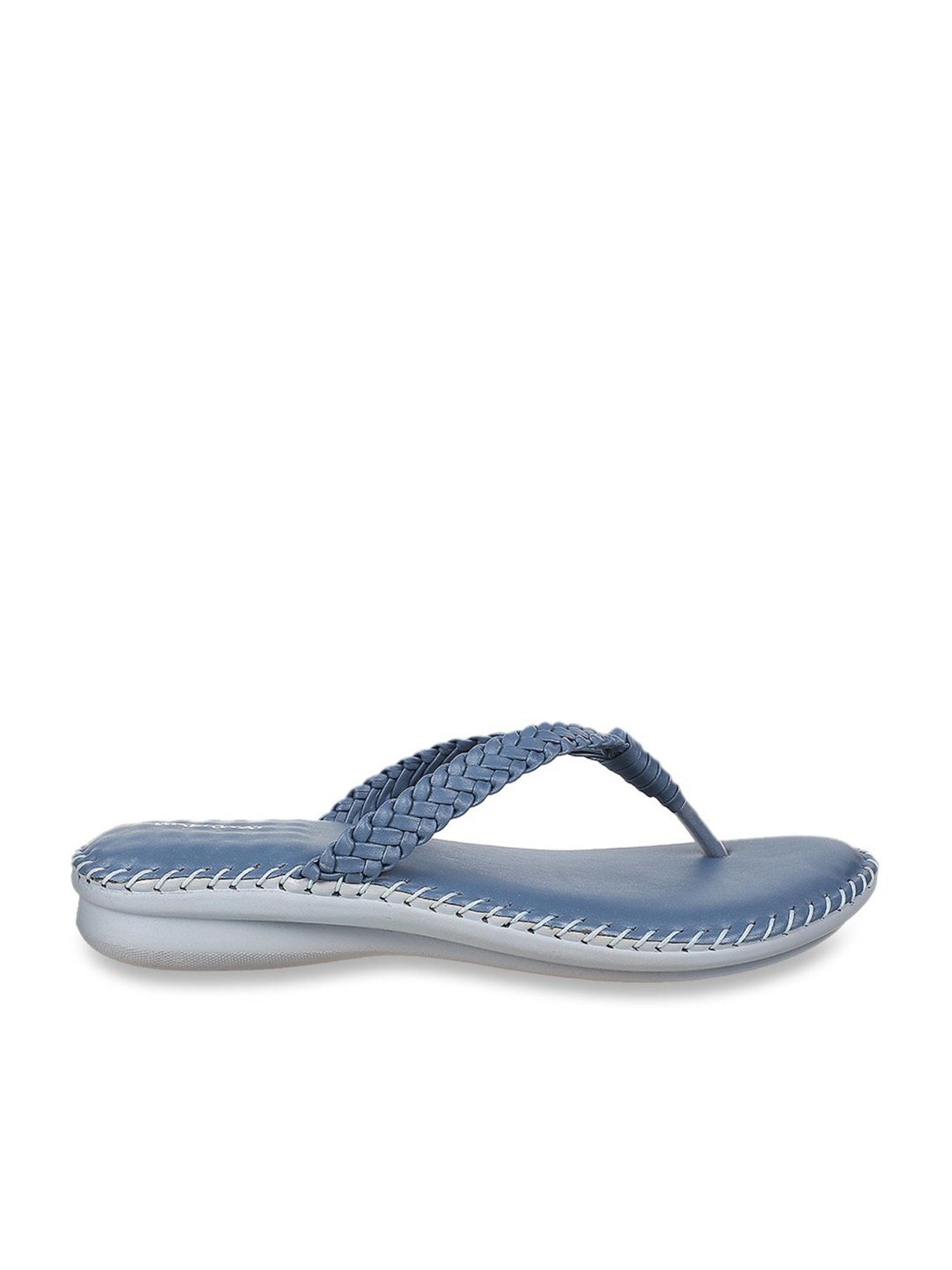 Walkway Women's Blue Thong Wedges