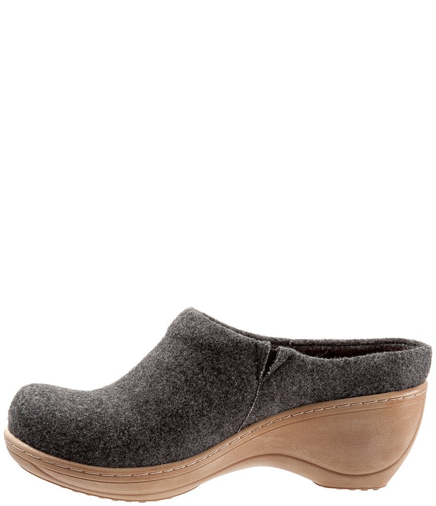 Softwalk Madison Felt Slip-On Clogs
