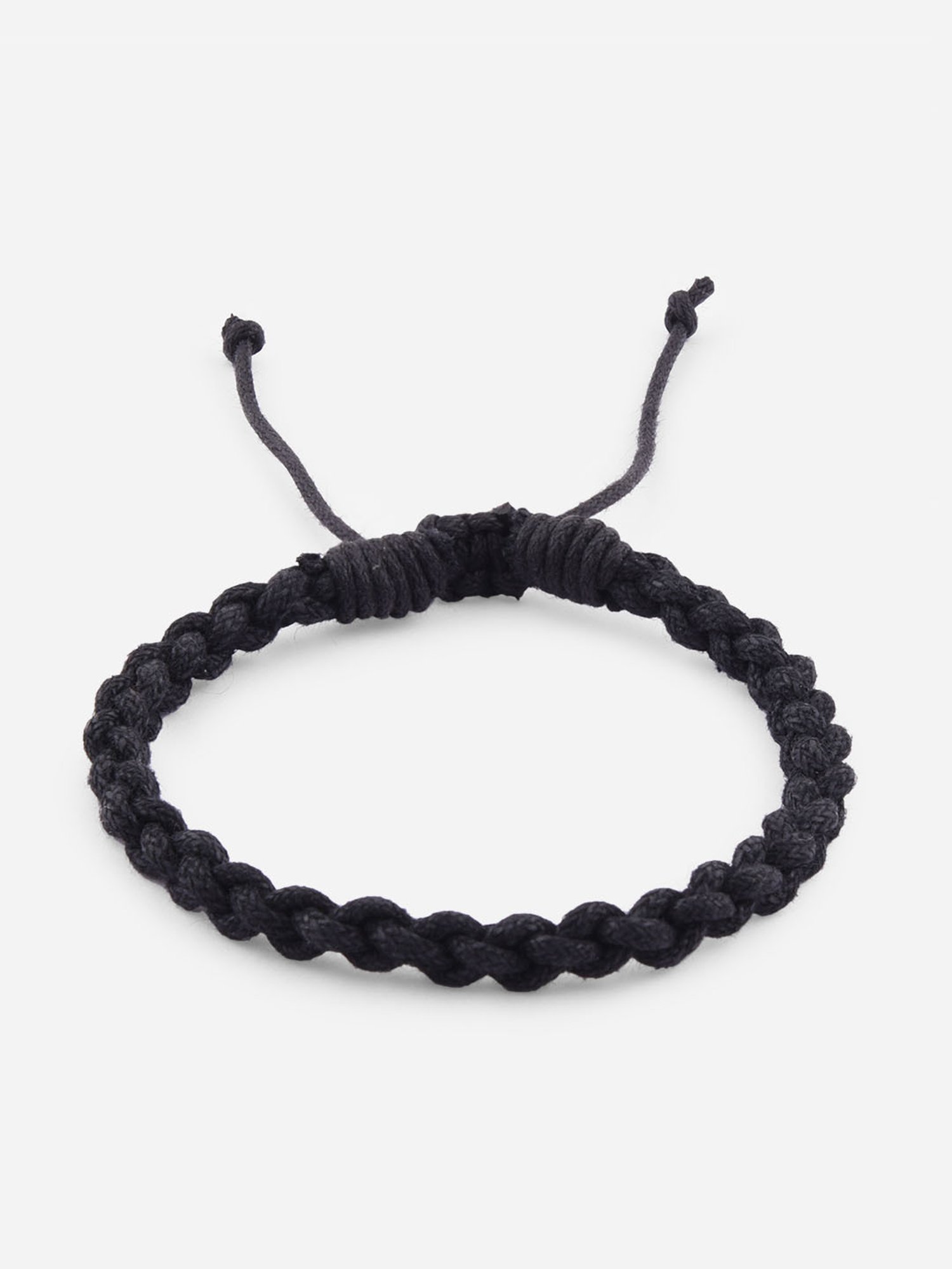 The Bro Code Black Multipack Elasticated Semi Precious Beaded Bracelet for Men - Set of 3