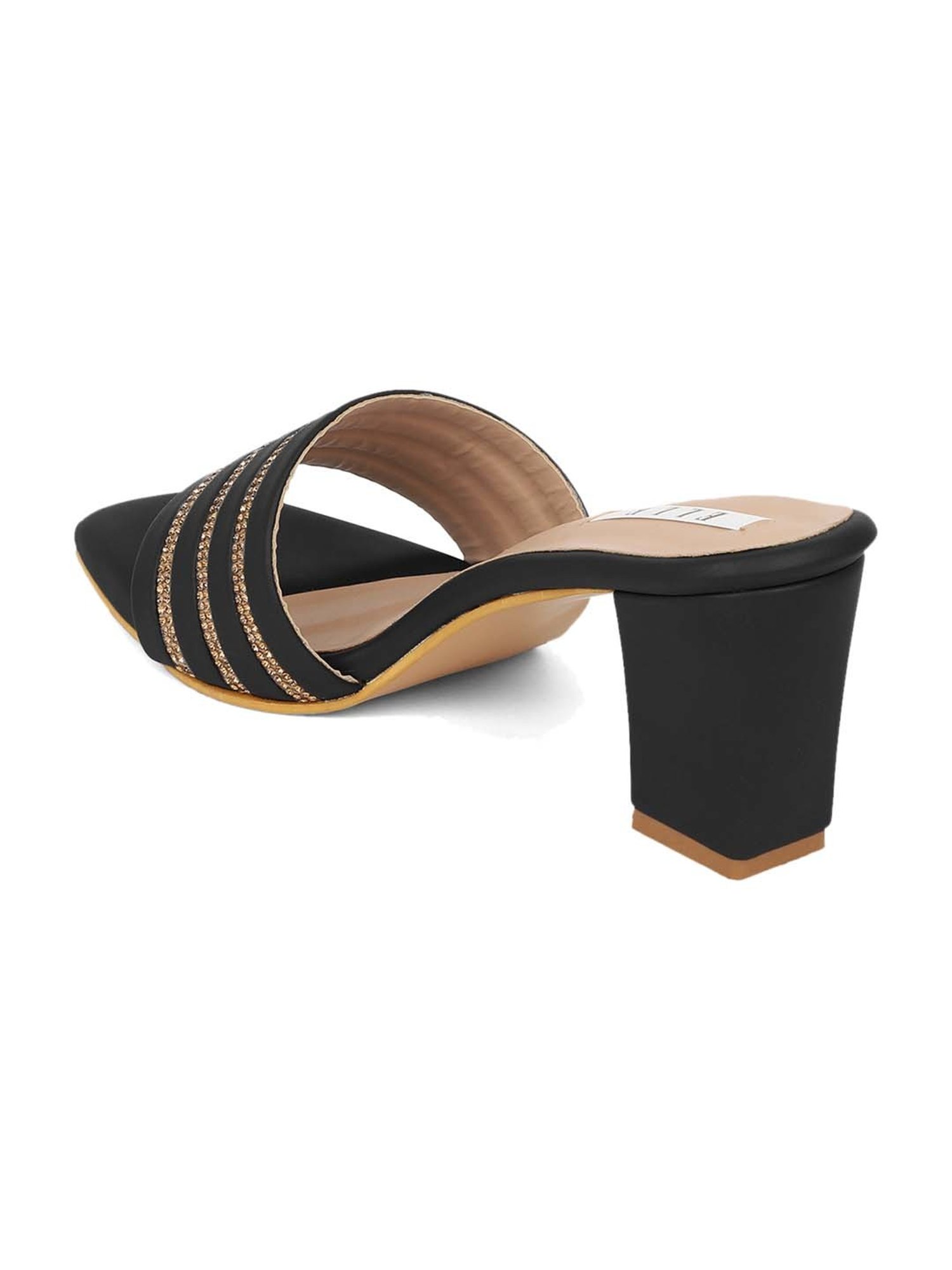 Elle Women's Black Casual Sandals