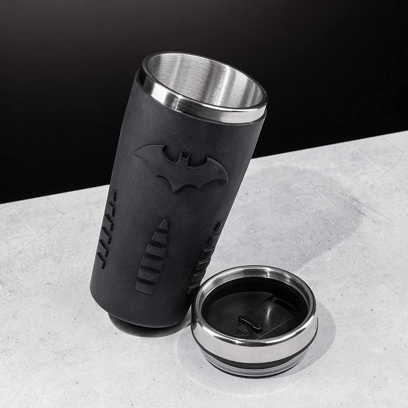 Paladone Products Ltd. DC Comics Batman 15oz Stainless Steel Travel Mug