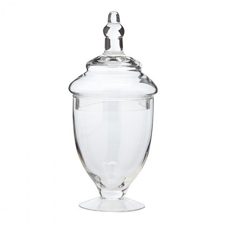 Amici Home Apothecary Clear 16-20 & 24 oz Storage Jars, Set of 3 Different Sizes