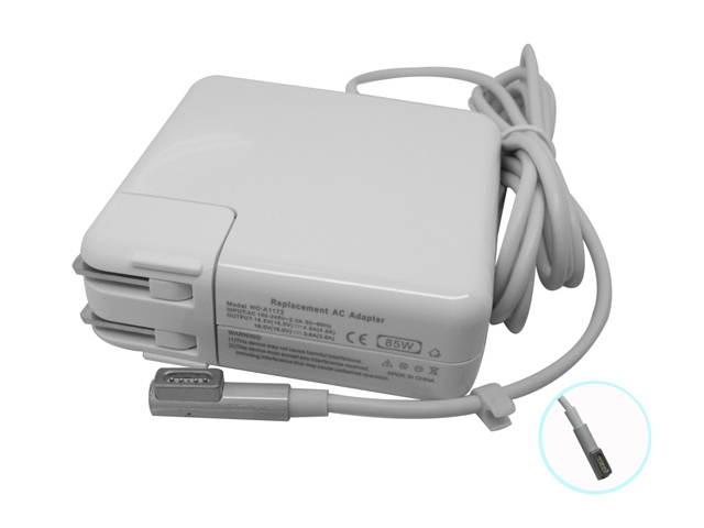 For Apple 85W Power Adapter Charger A1172 A1222 for MacBook Pro 15" 17" 18.5V 4.6A Replacement L Shape DC Tip AC Adapter