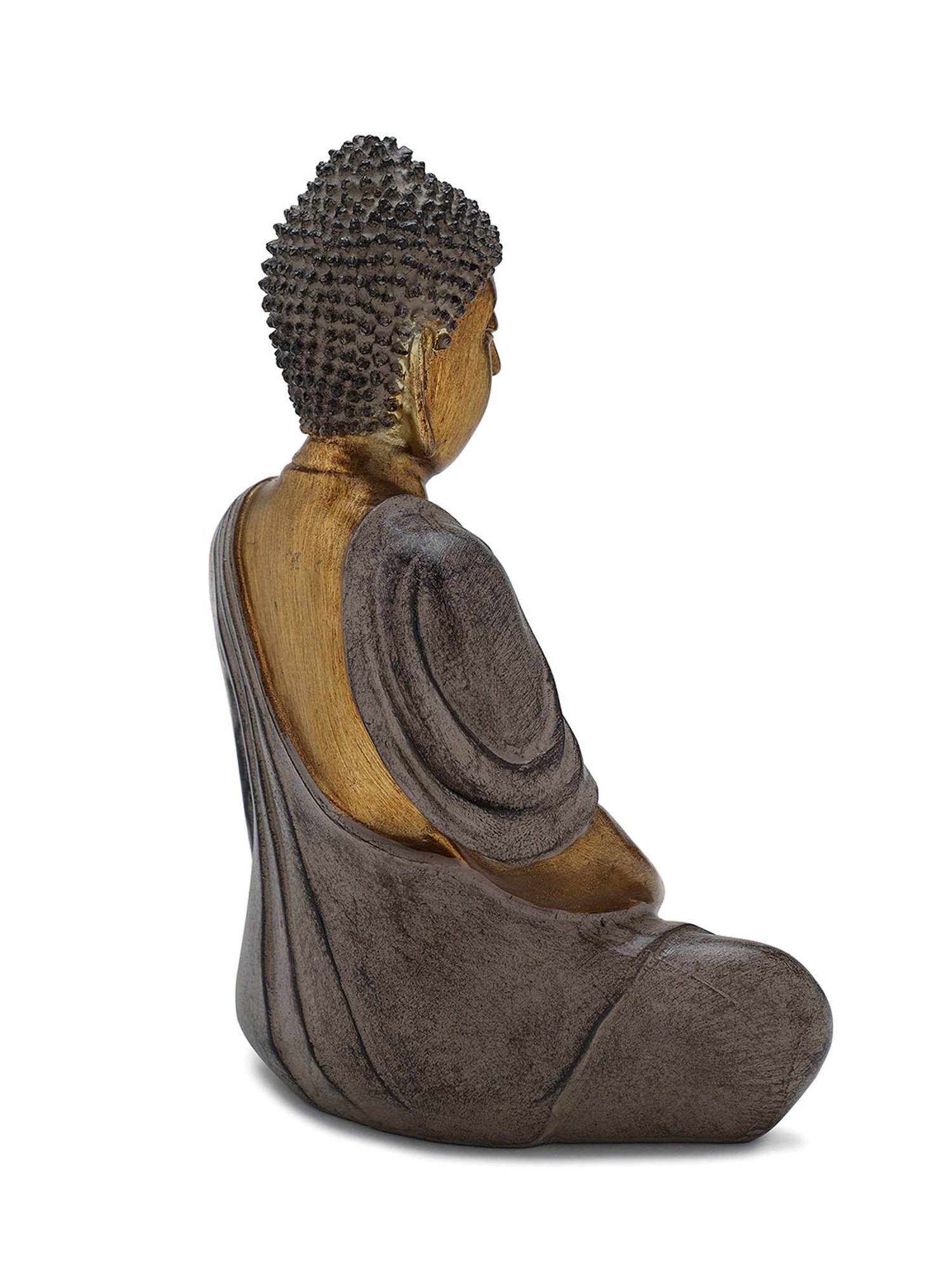 Pure Home and Living Gold Polyresin Textured Sculptures and Figurines